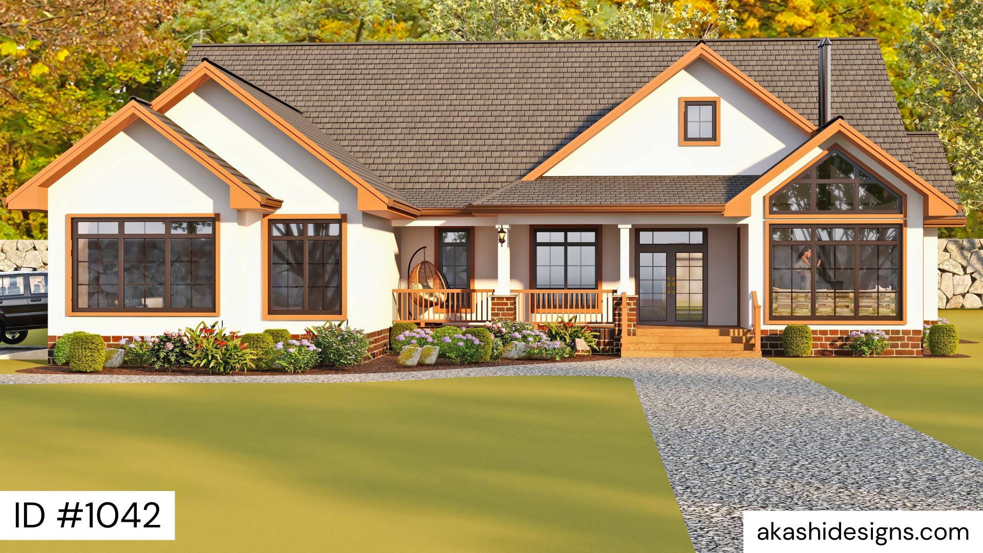 Project 1042 — 3/4 Bedroom House Plan